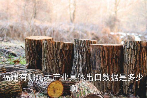 福建有哪幾大產(chǎn)業(yè)具體出口數(shù)據(jù)是多少啊