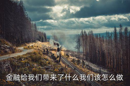 金融給我們帶來了什么我們該怎么做