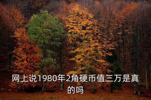 網(wǎng)上說1980年2角硬幣值三萬是真的嗎
