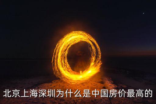 北京上海深圳為什么是中國(guó)房?jī)r(jià)最高的