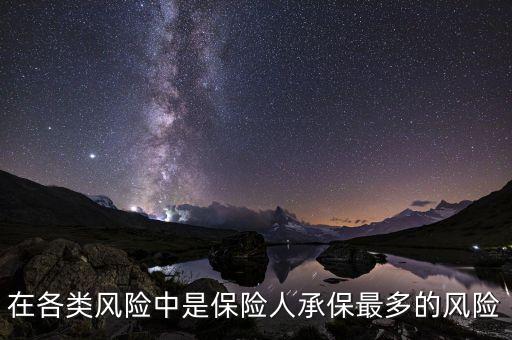 在各類風(fēng)險中是保險人承保最多的風(fēng)險