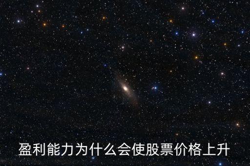 盈利能力為什么會使股票價格上升