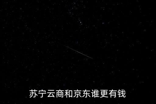 蘇寧云商和京東誰更有錢