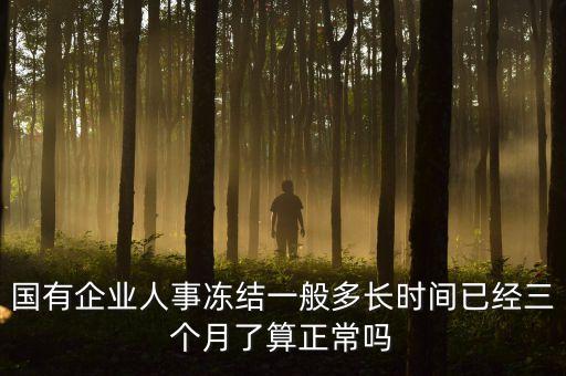 人事凍結(jié)什么意思，什么是人事凍結(jié)哦求解釋