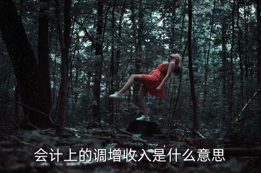 調(diào)增會(huì)計(jì)利潤(rùn)是什么意思，會(huì)計(jì)上的調(diào)增收入是什么意思