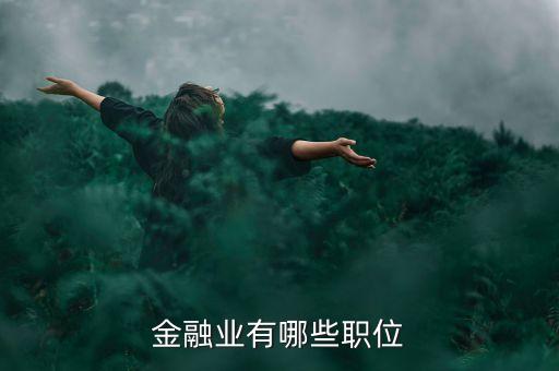 金融業(yè)有哪些職位