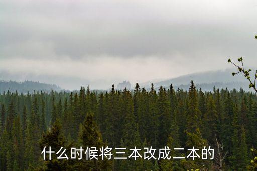 三本轉(zhuǎn)型院校什么時候?qū)嵤?，大學轉(zhuǎn)型甚么時候履行
