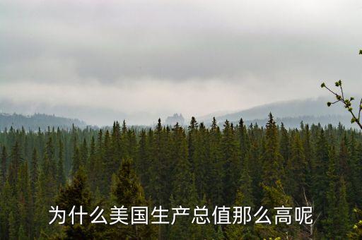 美國gdp為什么比中國高，為什么美國生產(chǎn)總值那么高呢