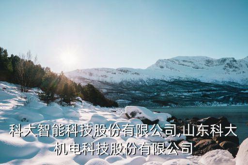 上海科大智能科技股份有限公司,山東科大機電科技股份有限公司