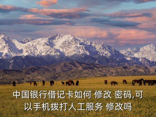 中國銀行卡修改密碼