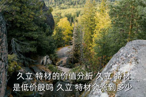  久立 特材的價(jià)值分析 久立 特材是低價(jià)股嗎 久立 特材會(huì)漲到多少
