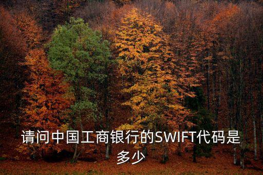 請(qǐng)問中國(guó)工商銀行的SWIFT代碼是多少