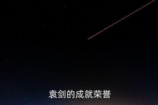  袁劍的成就榮譽(yù)