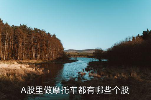 A股里做摩托車都有哪些個(gè)股
