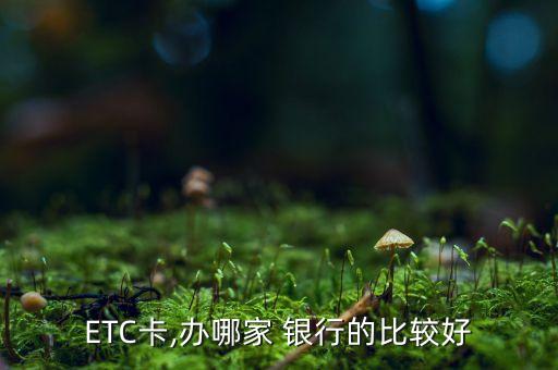 ETC卡,辦哪家 銀行的比較好