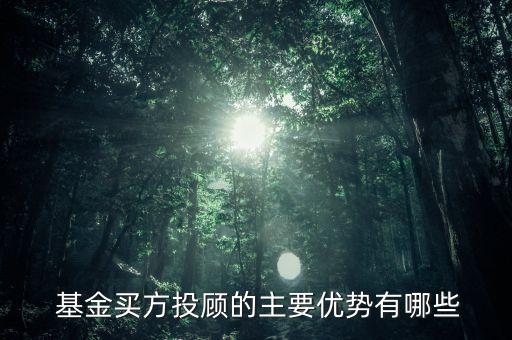  基金買方投顧的主要優(yōu)勢有哪些