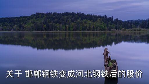 關(guān)于 邯鄲鋼鐵變成河北鋼鐵后的股價