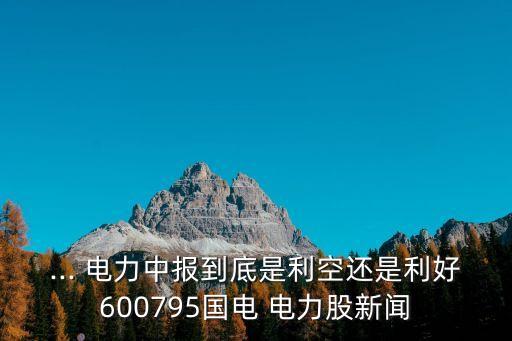 中國電力投資公司股票怎么樣,沈汝浪中國電力投資公司