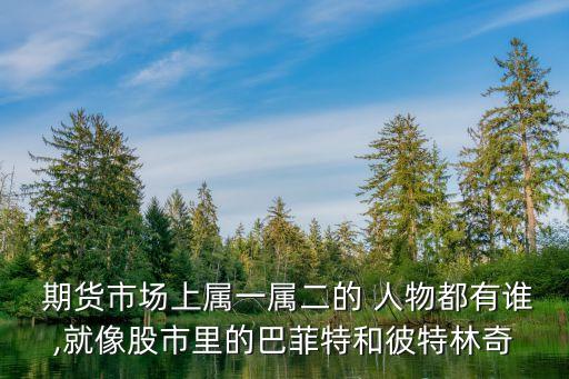  期貨市場上屬一屬二的 人物都有誰,就像股市里的巴菲特和彼特林奇