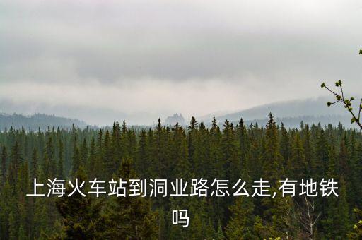  上?；疖?chē)站到洞業(yè)路怎么走,有地鐵嗎