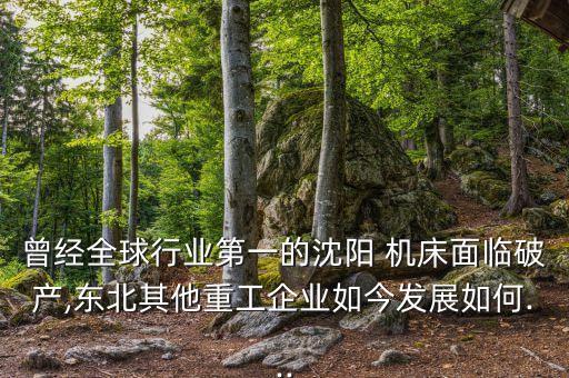 曾經(jīng)全球行業(yè)第一的沈陽(yáng) 機(jī)床面臨破產(chǎn),東北其他重工企業(yè)如今發(fā)展如何...