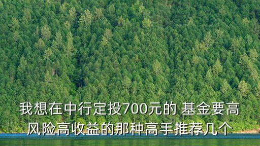 我想在中行定投700元的 基金要高風(fēng)險(xiǎn)高收益的那種高手推薦幾個(gè)