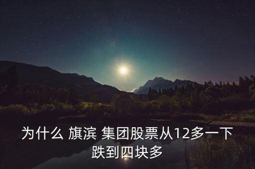為什么 旗濱 集團股票從12多一下跌到四塊多