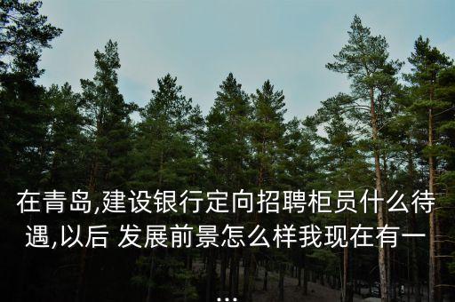 在青島,建設銀行定向招聘柜員什么待遇,以后 發(fā)展前景怎么樣我現(xiàn)在有一...