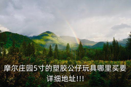 摩爾莊園5寸的塑膠公仔玩具哪里買要詳細地址!!!