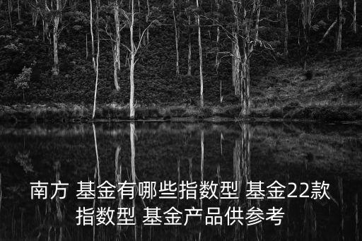 南方 基金有哪些指數(shù)型 基金22款指數(shù)型 基金產(chǎn)品供參考