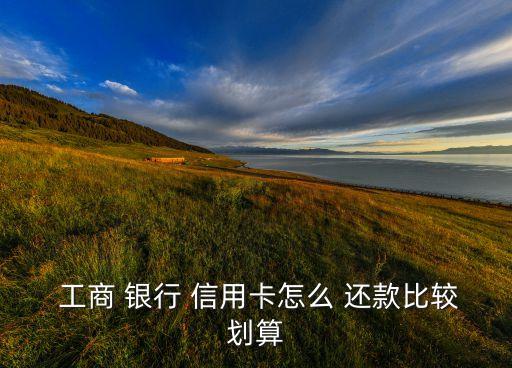  工商 銀行 信用卡怎么 還款比較劃算