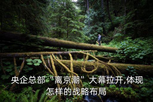  央企總部“離京潮”大幕拉開(kāi),體現(xiàn)怎樣的戰(zhàn)略布局