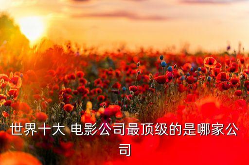 世界十大 電影公司最頂級(jí)的是哪家公司