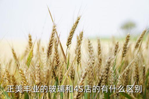 正美豐業(yè)的玻璃和4S店的有什么區(qū)別