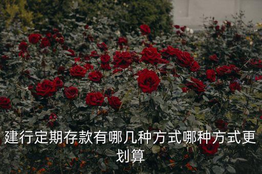 建設(shè)銀行如何存定活兩便