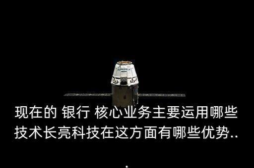 現(xiàn)在的 銀行 核心業(yè)務(wù)主要運用哪些技術(shù)長亮科技在這方面有哪些優(yōu)勢...