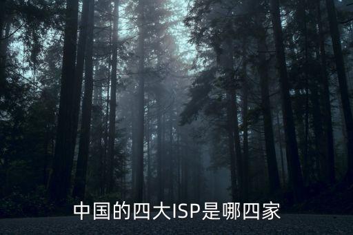 中國(guó)的四大ISP是哪四家