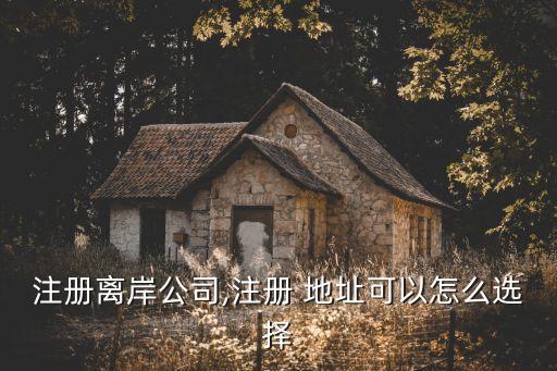 注冊(cè)離岸公司,注冊(cè) 地址可以怎么選擇