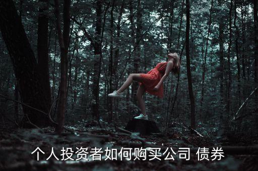 個(gè)人投資者如何購買公司 債券