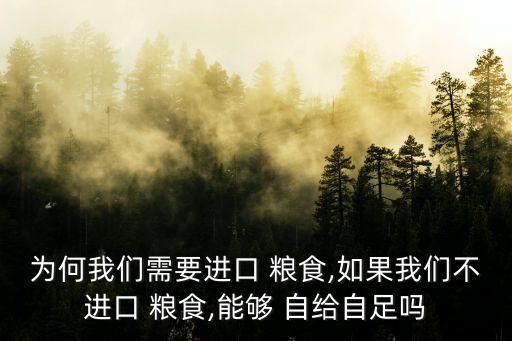 中國糧食可以自給自足嗎,中國如何實現糧食自給自足