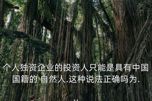 自然人投資者