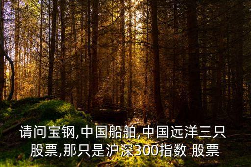 請問寶鋼,中國船舶,中國遠洋三只 股票,那只是滬深300指數(shù) 股票