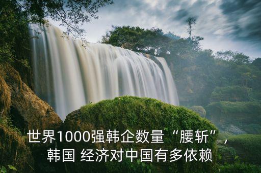 世界1000強(qiáng)韓企數(shù)量“腰斬”, 韓國(guó) 經(jīng)濟(jì)對(duì)中國(guó)有多依賴(lài)