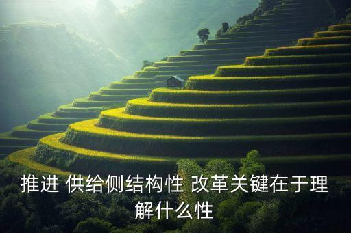 推進(jìn) 供給側(cè)結(jié)構(gòu)性 改革關(guān)鍵在于理解什么性