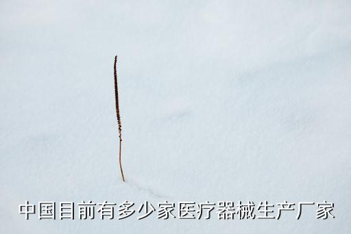 中國(guó)目前有多少家醫(yī)療器械生產(chǎn)廠家