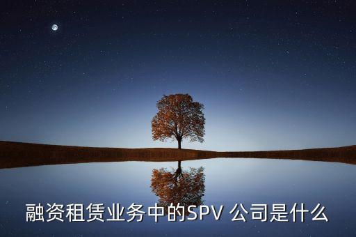 融資租賃業(yè)務中的SPV 公司是什么