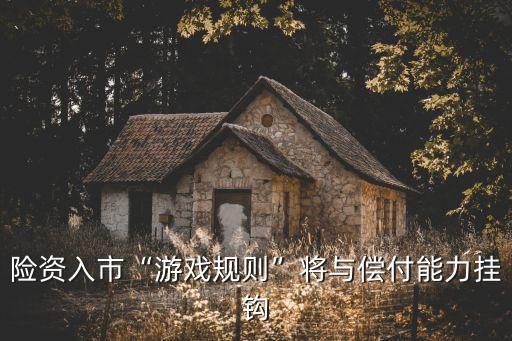 險資入市“游戲規(guī)則”將與償付能力掛鉤