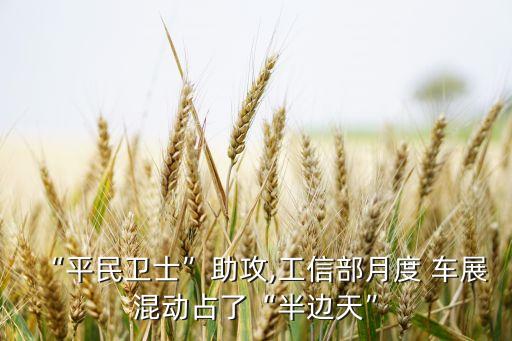 “平民衛(wèi)士”助攻,工信部月度 車展混動(dòng)占了“半邊天”