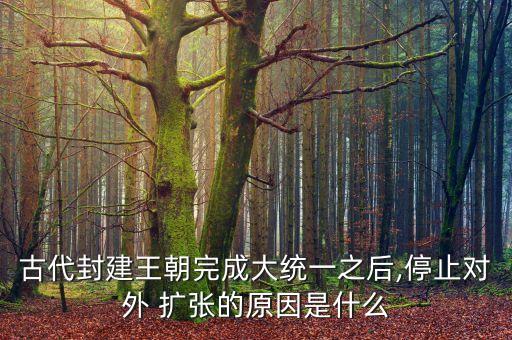 古代封建王朝完成大統(tǒng)一之后,停止對外 擴張的原因是什么