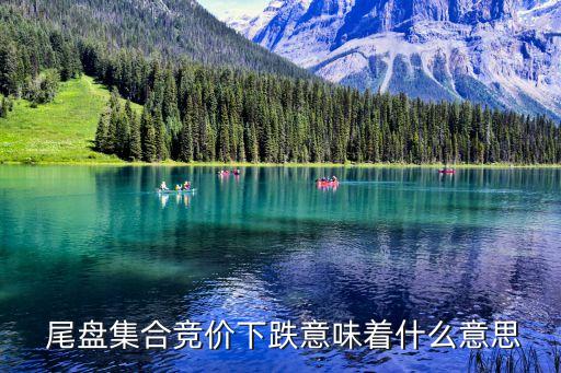  尾盤集合競價(jià)下跌意味著什么意思